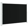 vidaXL Patio Retractable Side Awning 200x314 cm Black