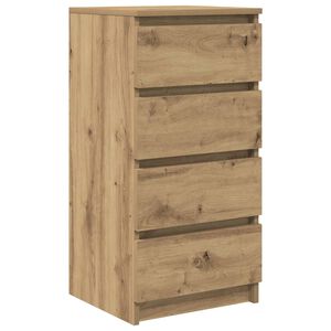 vidaXL Sideboard Artisan Oak 37.5x35x76 cm Engineered Wood