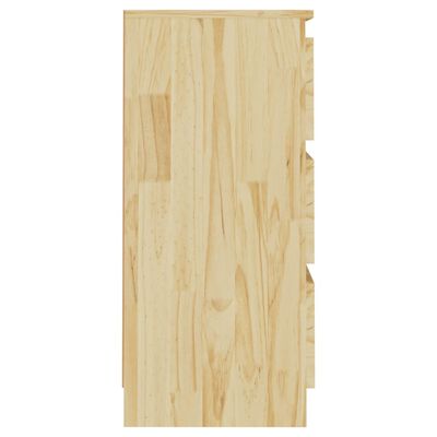 vidaXL Bedside Cabinets 2 pcs 40x29.5x64 cm Solid Pine Wood