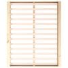 vidaXL Bed Frame without Mattress 150x200 cm King Size King Size Solid Wood