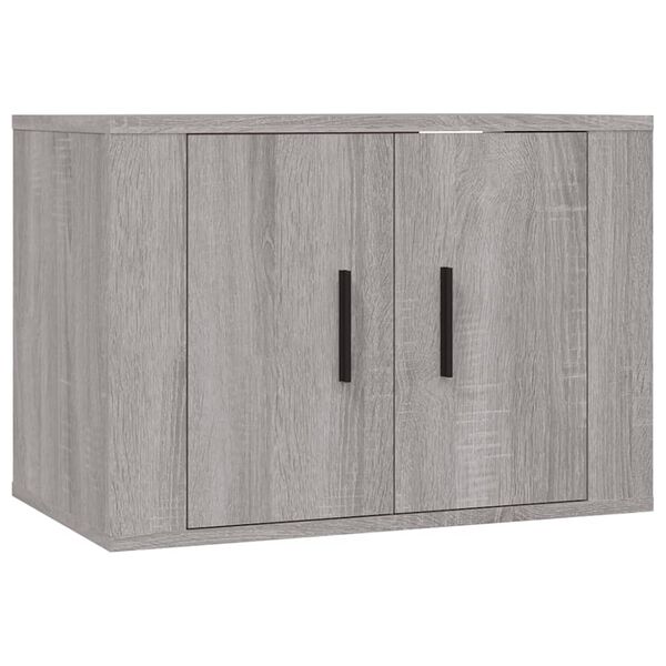 vidaXL 4 Piece TV Cabinet Set Grey Sonoma Engineered Wood