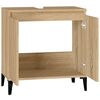 vidaXL Sink Cabinet Sonoma Oak 58x33x60 cm Engineered Wood