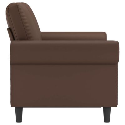 vidaXL 2-Seater Sofa Brown 120 cm Faux Leather