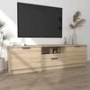 vidaXL TV Cabinet Sonoma Oak 140x35x40 cm Engineered Wood