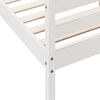 vidaXL Bed Frame without Mattress White 140x200 cm Solid Wood Pine