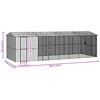 vidaXL Bird Cage Anthracite 860 x 310 x 247 cm Galvanised Steel