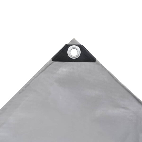 vidaXL Tarpaulin 650 g/m&sup2; 3x3 m Grey