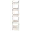 vidaXL Book Cabinet/Room Divider White 41x35x160 cm Solid Wood Pine