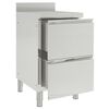 vidaXL Commercial Kitchen Cabinets with 2 Drawers 2 pcs 50x60x96 cm