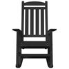 vidaXL Rocking Chair 2 pcs Black 92 x 70 x 108 cm Polyethylene