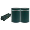 vidaXL Privacy Strips PVC 140x0.19 m Matte Green