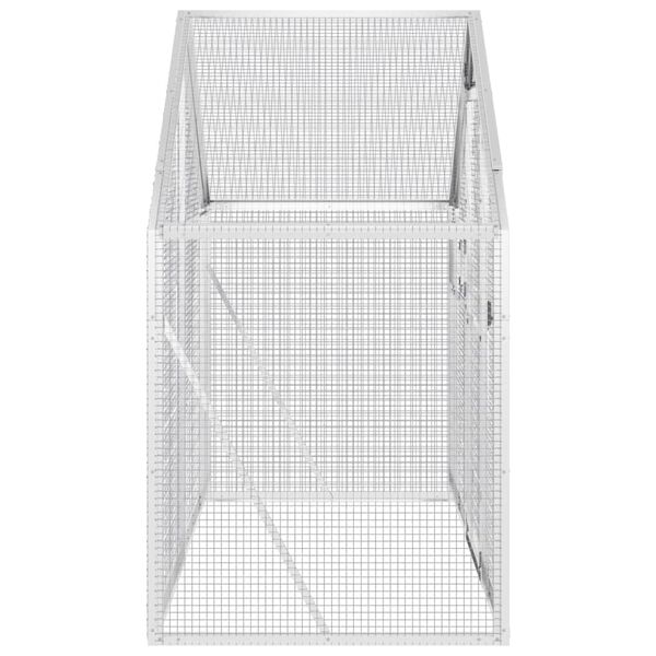 vidaXL Aviary Silver 179x100x185 cm Aluminium