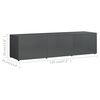 vidaXL TV Cabinet High Gloss Grey 120x34x30 cm Engineered Wood