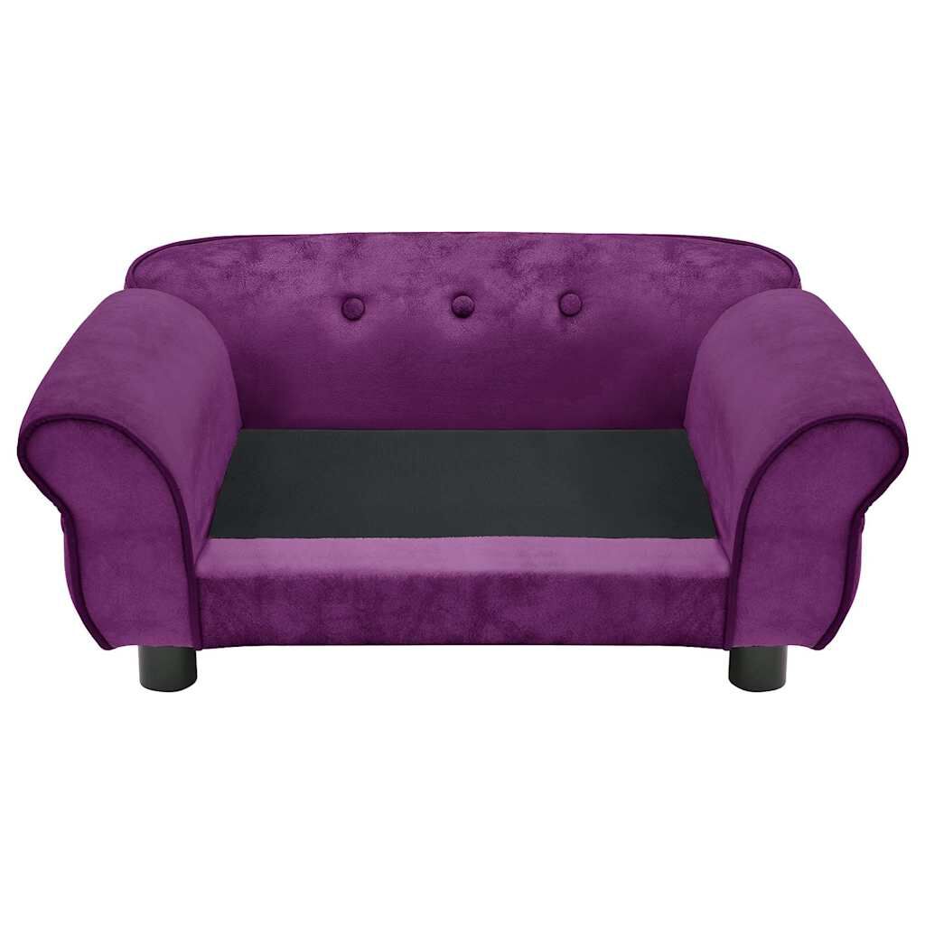 VidaXL Hundesofa Creme – 72x45x30 Cm, Plüschbezug, Für Kleine Hunde & Katzen