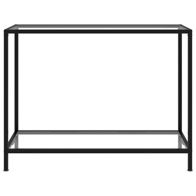 vidaXL Console Table Transparent 100x35x75 cm Tempered Glass