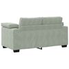 vidaXL 2 Piece Sofa Set with Cushions Light Grey Velvet