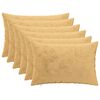 vidaXL Throw Pillow 6 pcs HEERLEN Taupe 30 x 50 cm Flannel