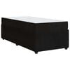 vidaXL Bed Frame with Mattress Black 90 x 190 cm Fabric