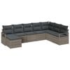 vidaXL Sofa Set 8 pcs Grey Poly Rattan