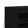 vidaXL Sideboard with LED Lights Black 41x37x67 cm