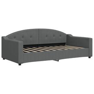 vidaXL Day Bed without Mattress Dark Grey 90x190 cm Fabric