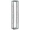 vidaXL Firewood Rack Black 40x25x200 cm Steel