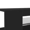 vidaXL TV Cabinet with LED Lights Black 90x39x30 cm