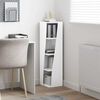 vidaXL Corner Cabinet White 27.5 x 27 x 102 cm Engineered Wood