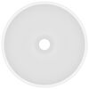 vidaXL Luxury Bathroom Basin Round Matt White 32.5x14 cm Ceramic