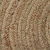 vidaXL Area Rug Braided Jute 120 cm Round