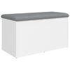 vidaXL Storage Bench White 82x42x45 cm Engineered Wood