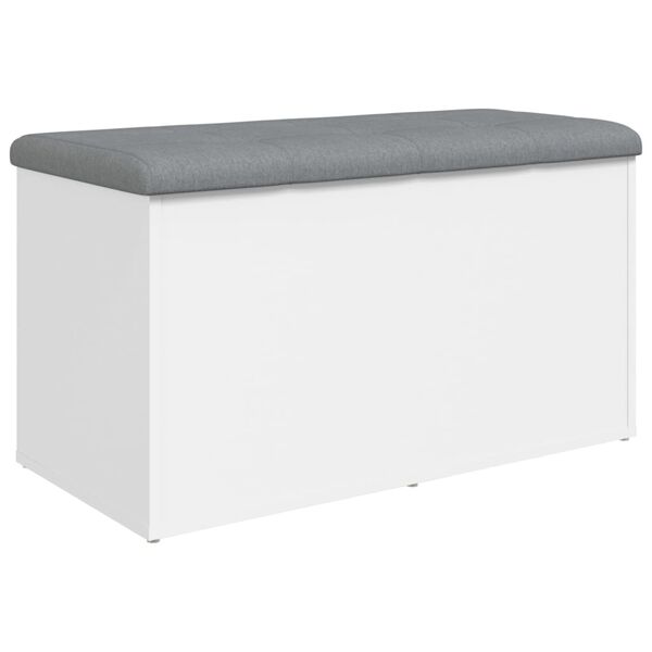 vidaXL Storage Bench White 82x42x45 cm Engineered Wood