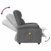 vidaXL Massage Chair Dark Grey Fabric