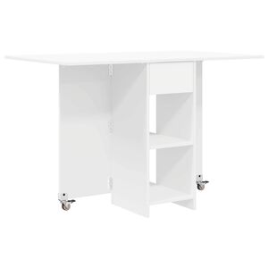 vidaXL Dinning Table 115 x 70 x 75 cm Engineered Wood White