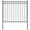 vidaXL Garden Fence ASSEN Steel 1.7x1.5 m Black