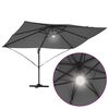vidaXL Umbrella Anthracite 351 x 250 x 253 cm Polyester and Aluminium