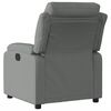 vidaXL Recliner Chair Dark Grey Fabric