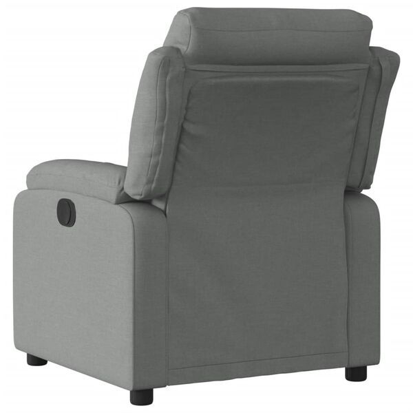vidaXL Recliner Chair Dark Grey Fabric