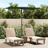 vidaXL Garden Parasol with Aluminium Pole 180x110 cm Green