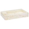 vidaXL Sink Cream 58x39x10 cm Marble