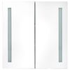 vidaXL LED Bathroom Mirror Cabinet 62x14x60 cm