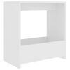 vidaXL Side Table | White | Engineered Wood | 50 cm x 26 cm x 50 cm | Side Table
