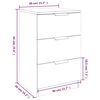 vidaXL Bedside Cabinets 2 pcs Concrete Grey 40x36x65 cm
