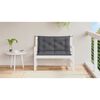 vidaXL Garden Bench Cushion Anthracite 100x(50+50)x7cm Oxford Fabric