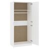 vidaXL Wardrobe White 90x52x200 cm Engineered Wood
