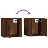 vidaXL 2 Piece TV Cabinet Set Brown Oak Engineered Wood