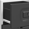 vidaXL Kitchen Base Cabinet "Kalmar" Black Engineered Wood