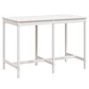 vidaXL Garden Table White 159,5x82,5x110 cm Solid Wood Pine