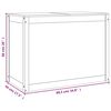 vidaXL Laundry Box 88.5x44x66 cm Solid Wood Pine