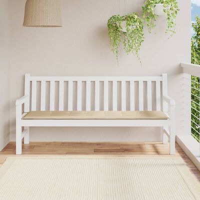 vidaXL Garden Bench Cushion Beige 180x50x3 cm Oxford Fabric